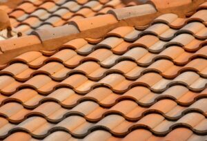 roof tiles up close